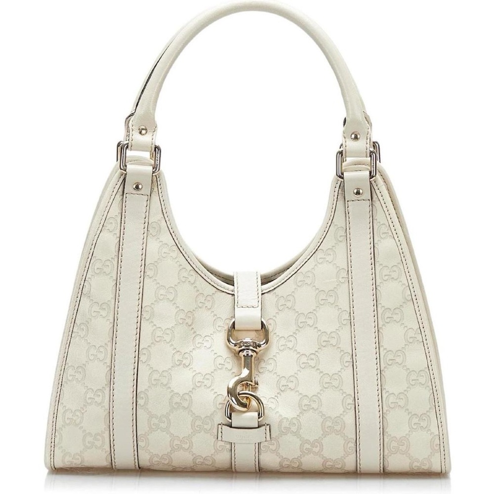Gucci Jackie Bag Guccissima Leather Shoulder Bag Ivory